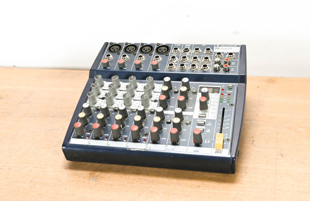 Soundcraft Notepad 124FX Compact 12-Input Analog Mixing Console (NO PSU)