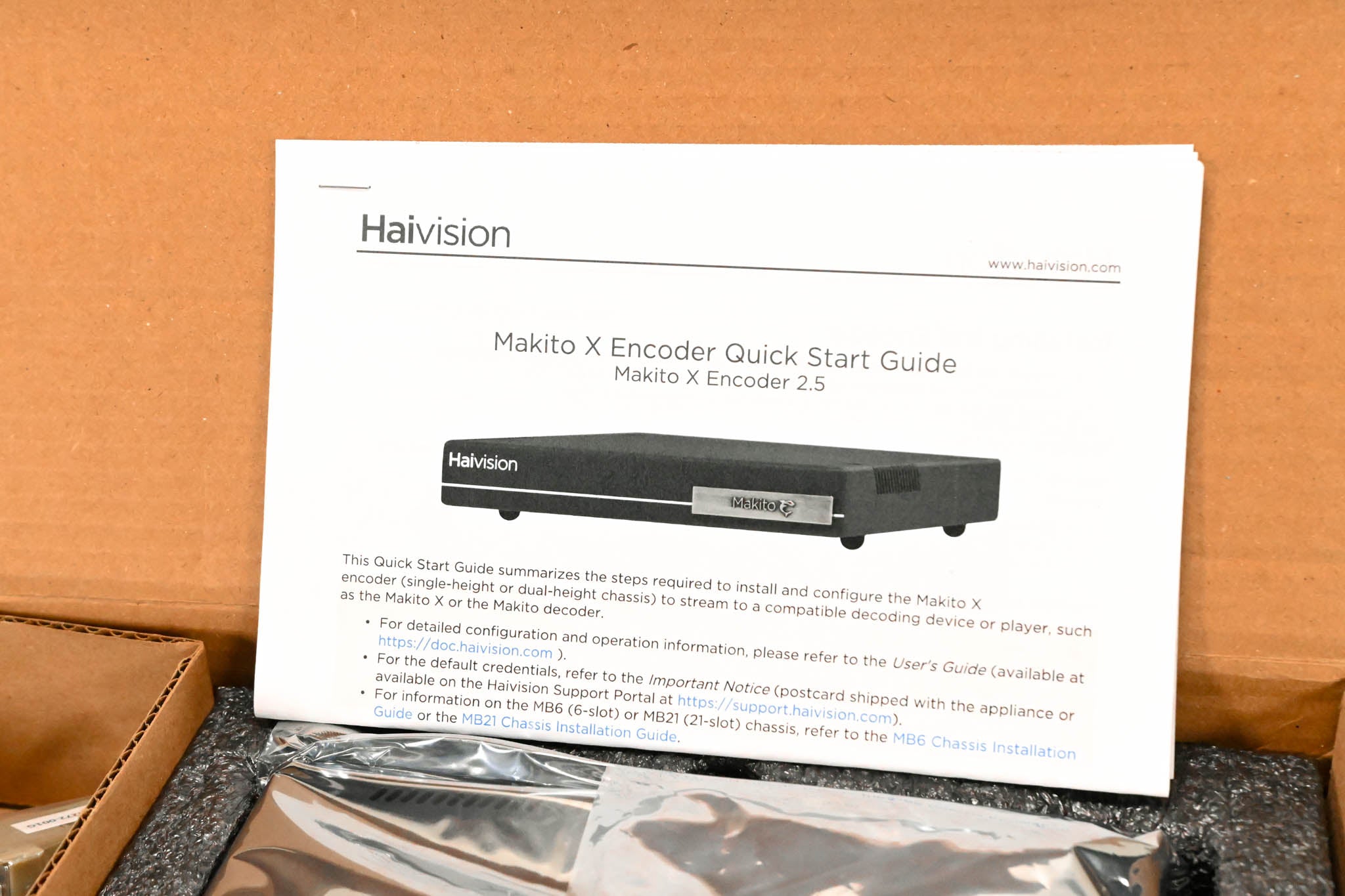 HaiVision S-292E-HDSDI1 Makito X Single SDI Encoder Appliance