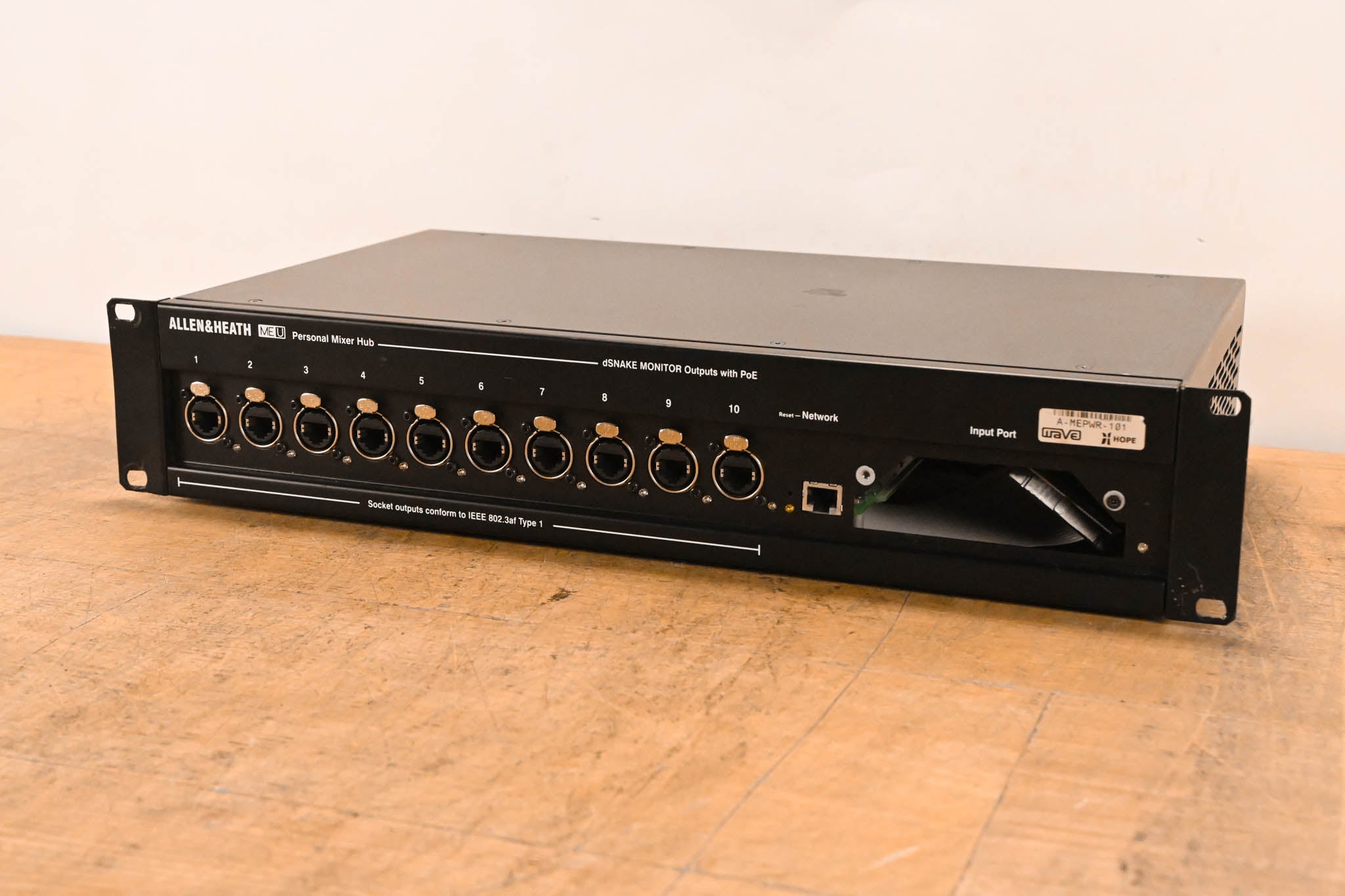 Allen & Heath ME-U 10-Port PoE Monitor Hub for ME-1 Personal Mixers