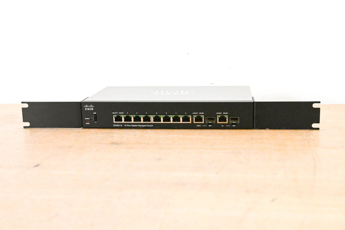 Cisco SG350-10 10-Port Gigabit Managed Switch (NO POWER SUPPLY)