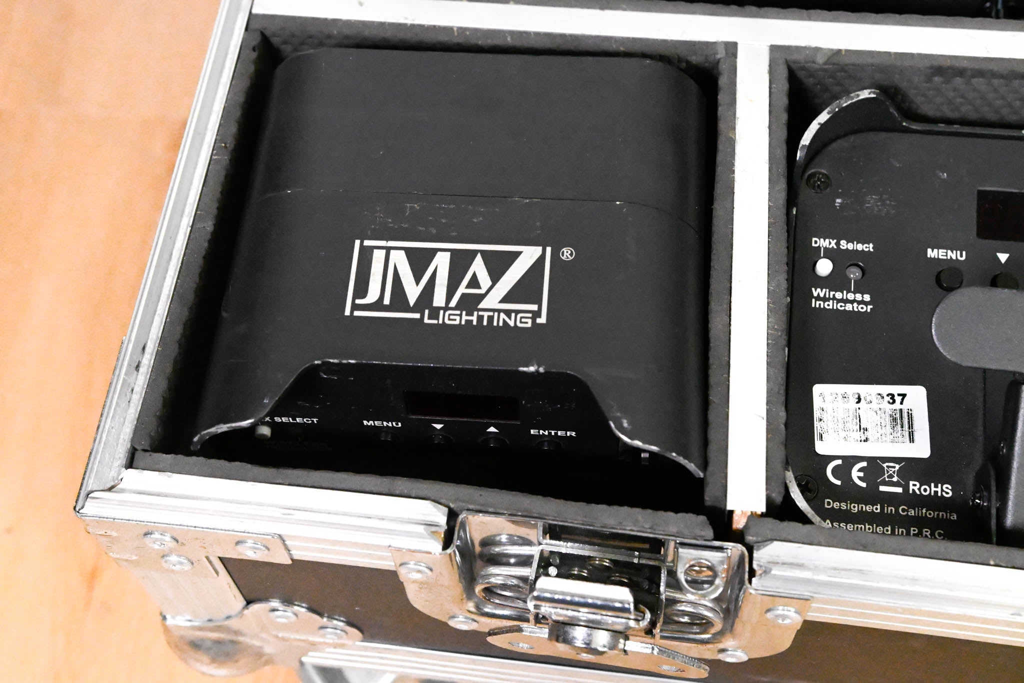 JMAZ Lighting MAD PAR HEX 4S Battery LED Uplight Kit w/ Charging Case