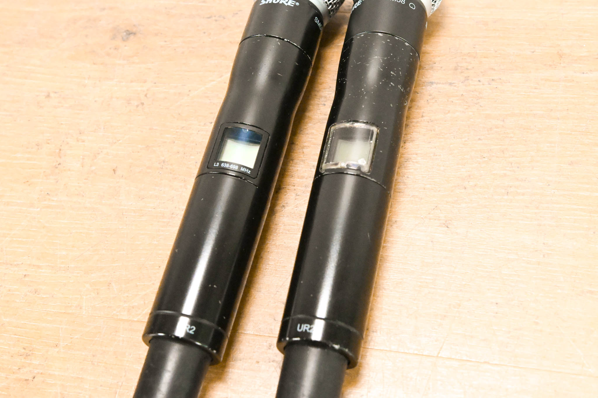 Shure UR4D Wireless Receiver w/ two UR2/SM58 Handheld Mics - L3 Band