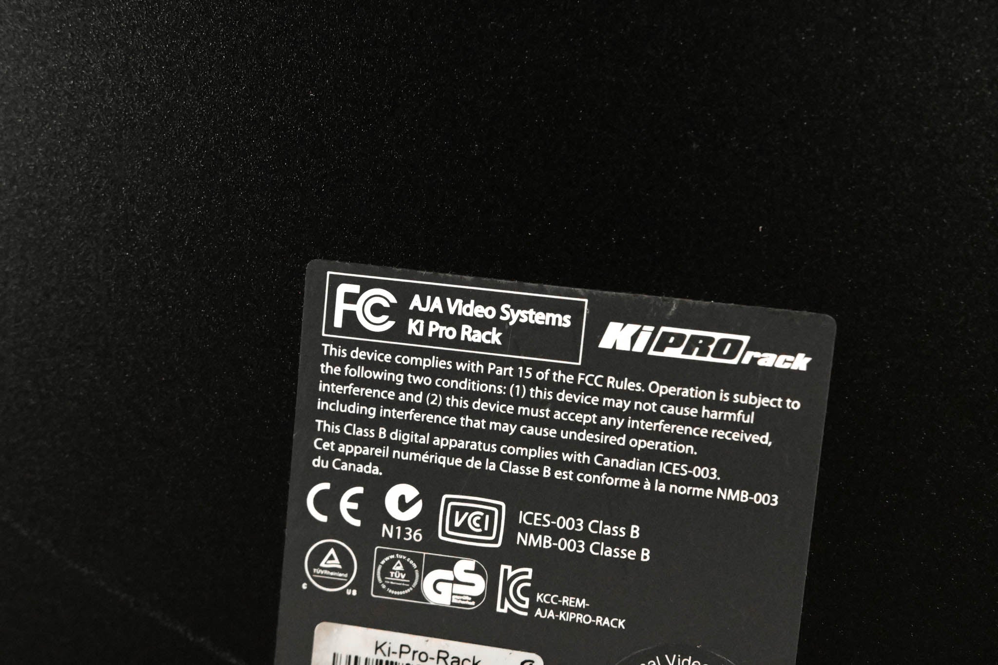 AJA Ki Pro Rack File-Based 1RU Video Recorder and Player