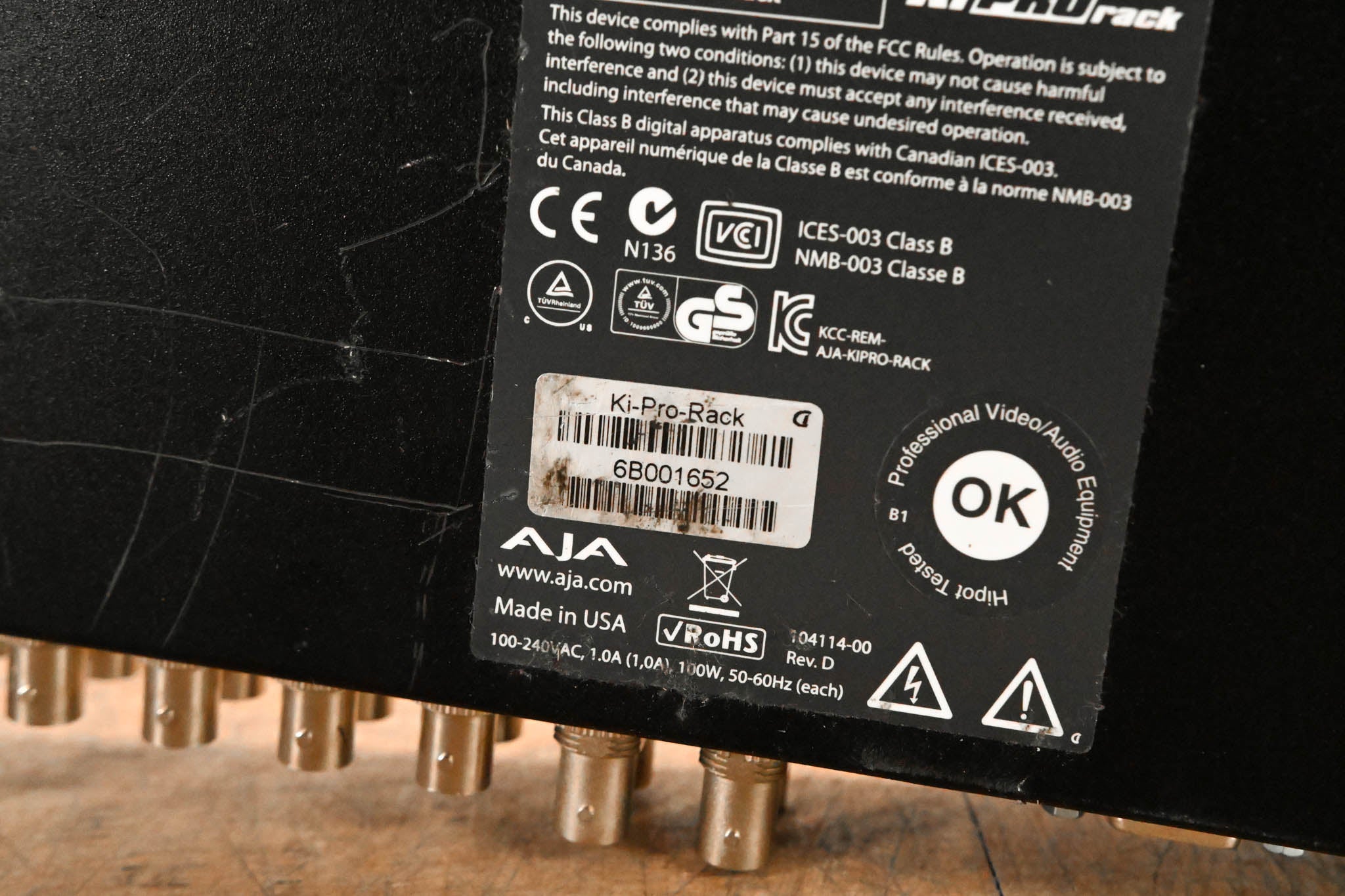 AJA Ki Pro Rack File-Based 1RU Video Recorder and Player