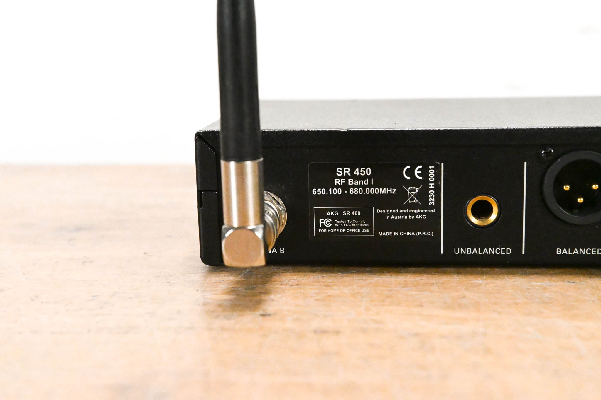AKG SR450 Wireless Receiver - Band 1: 650.100-680 MHz (NO POWER SUPPLY)