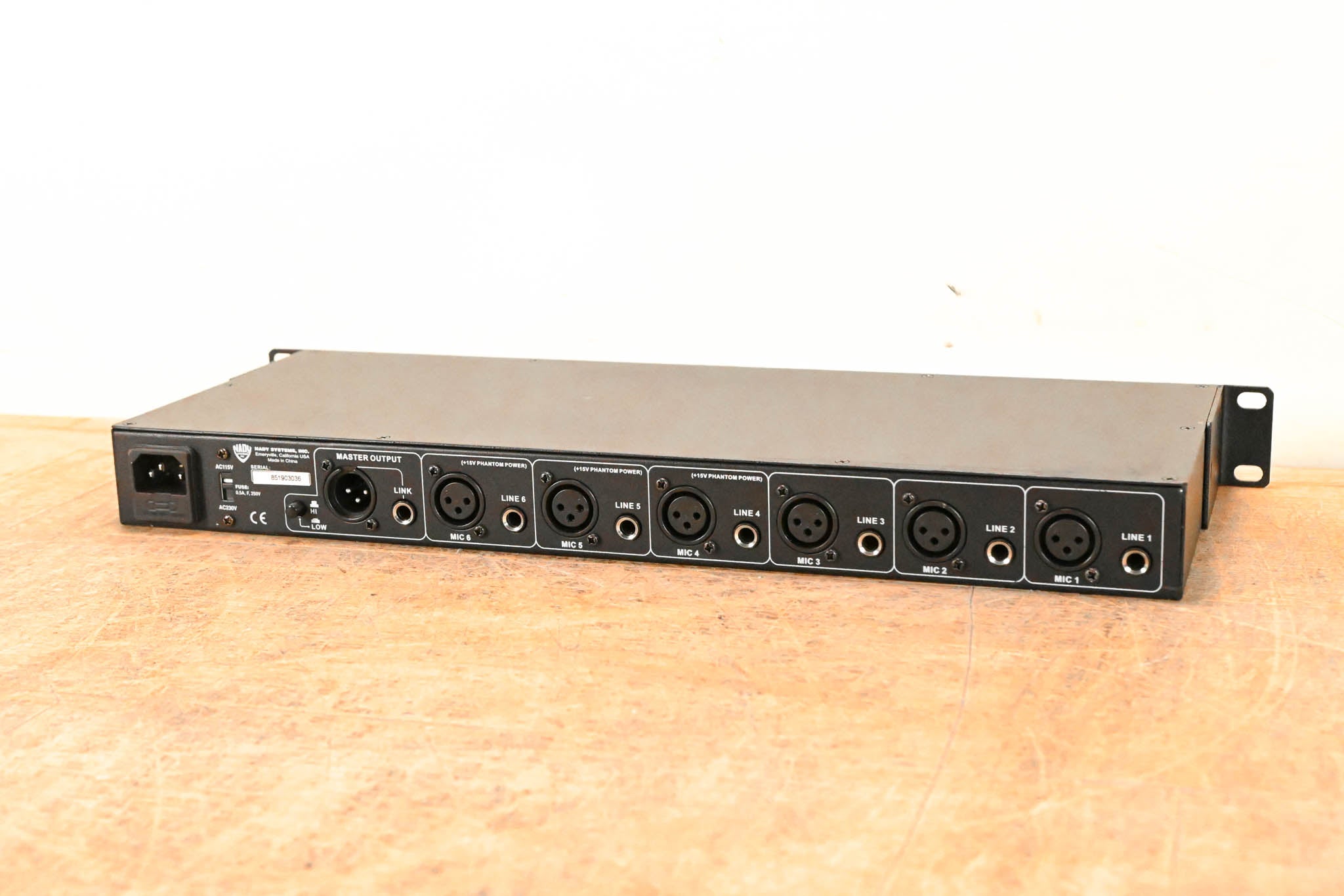 Nady RMX 6 Rackmount 6-Channel Mic/Line Mixer