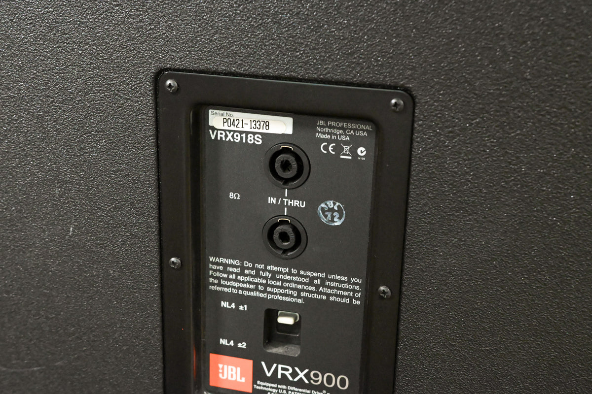 JBL VRX918S 18-inch High Power Flying Subwoofer