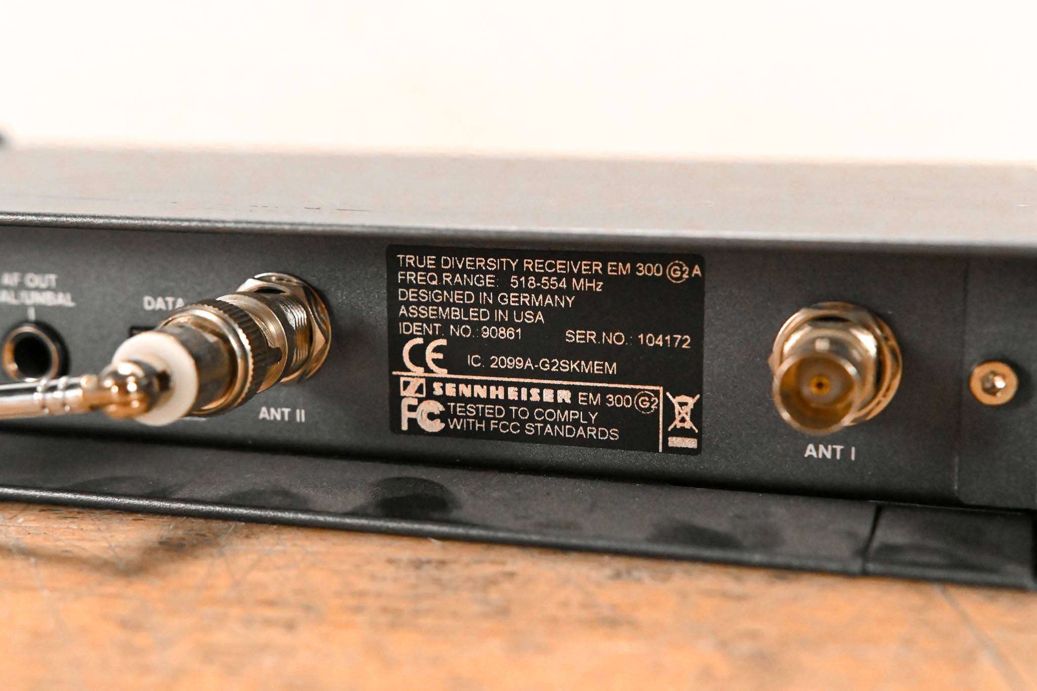 Sennheiser ew 300 G2 Handheld Wireless System 518-554MHz NO POWER SUPPLY