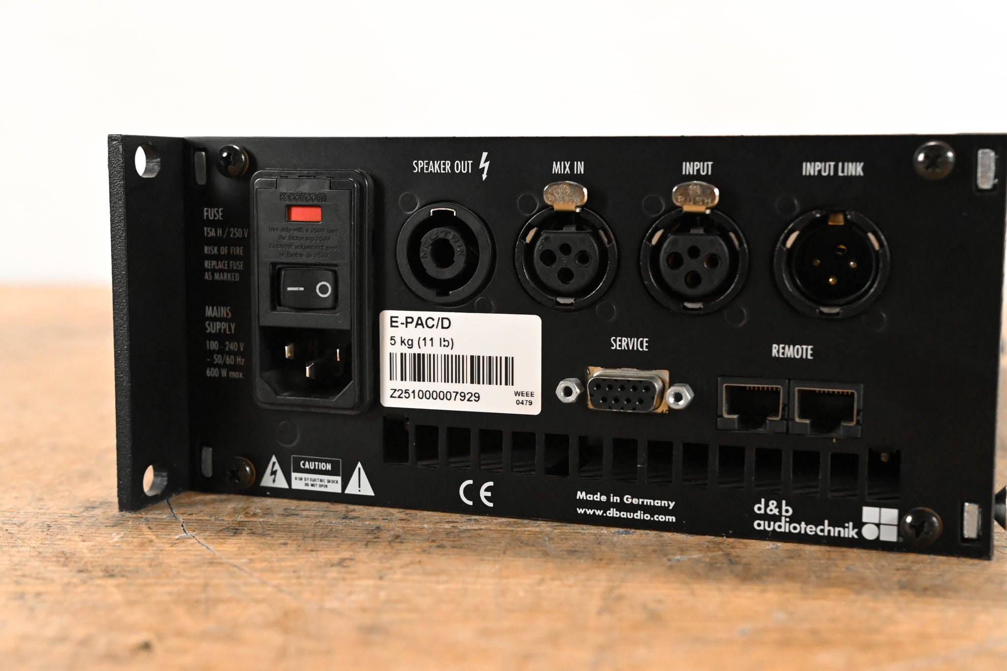 d&b audiotechnik E-PAC Single-Channel Power Amplifier Controller