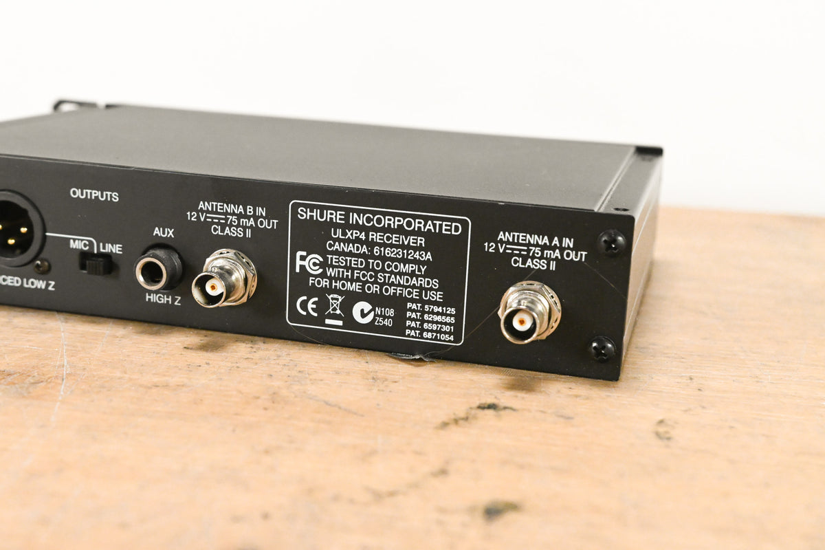 Shure ULXP14 Bodypack Wireless System J1 Band 554-590MHz NO POWER SUPPLY