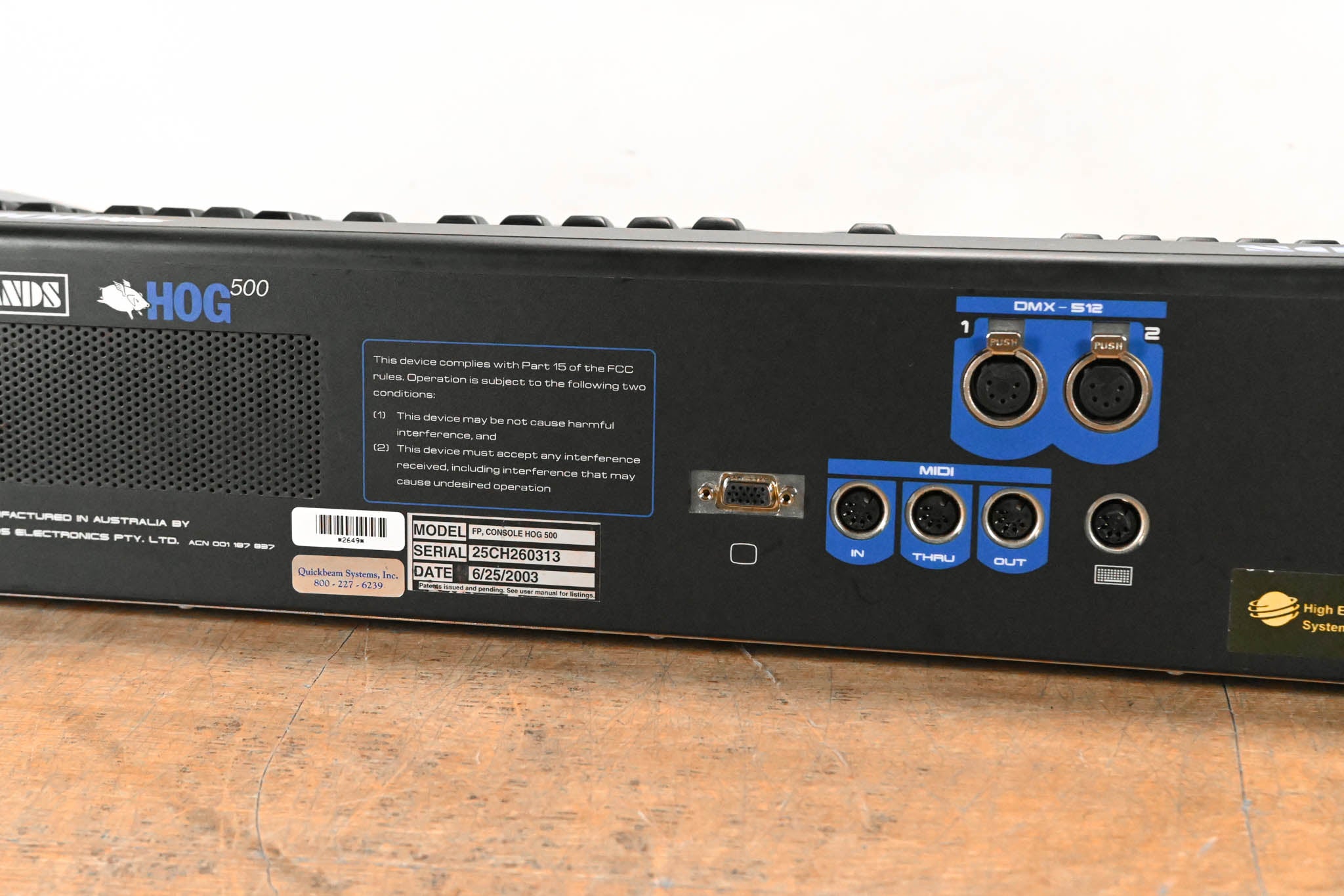 Jands Hog 500 Lighting Console