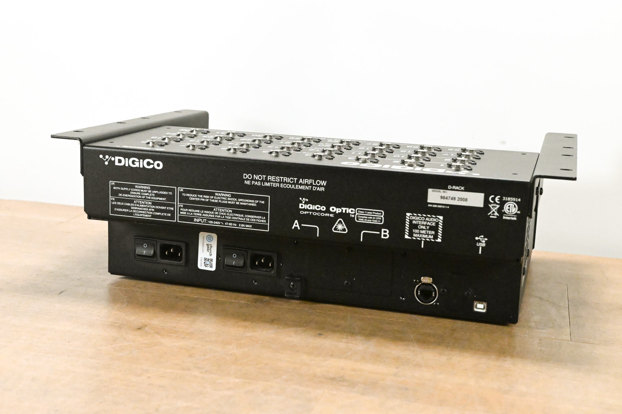 DiGiCo D-Rack 32 x 8 Cat 6 Analog I/O Stage Box