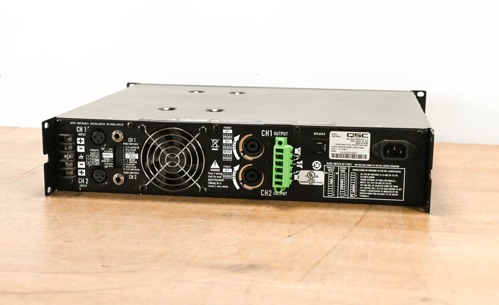 QSC CMX500Va 2-Channel Power Amplifier