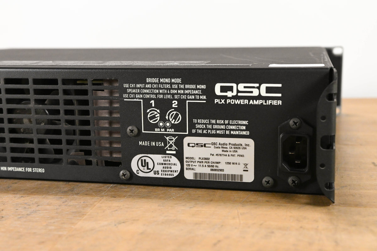 QSC PLX3602 2-Channel Power Amplifier