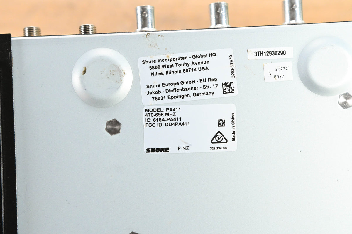 Shure PA411 Antenna Combiner for PSM 300 Series Wireless NO POWER SUPPLY