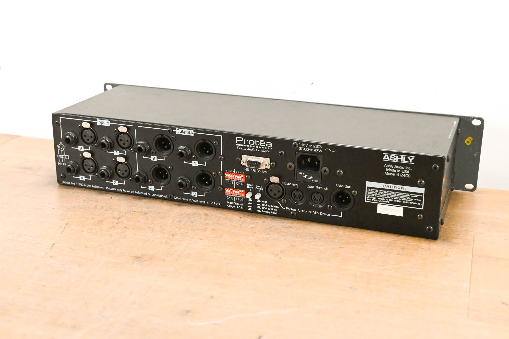 Ashly Protea 4.24GS 4-Channel Digital Graphic Equalizer Slave