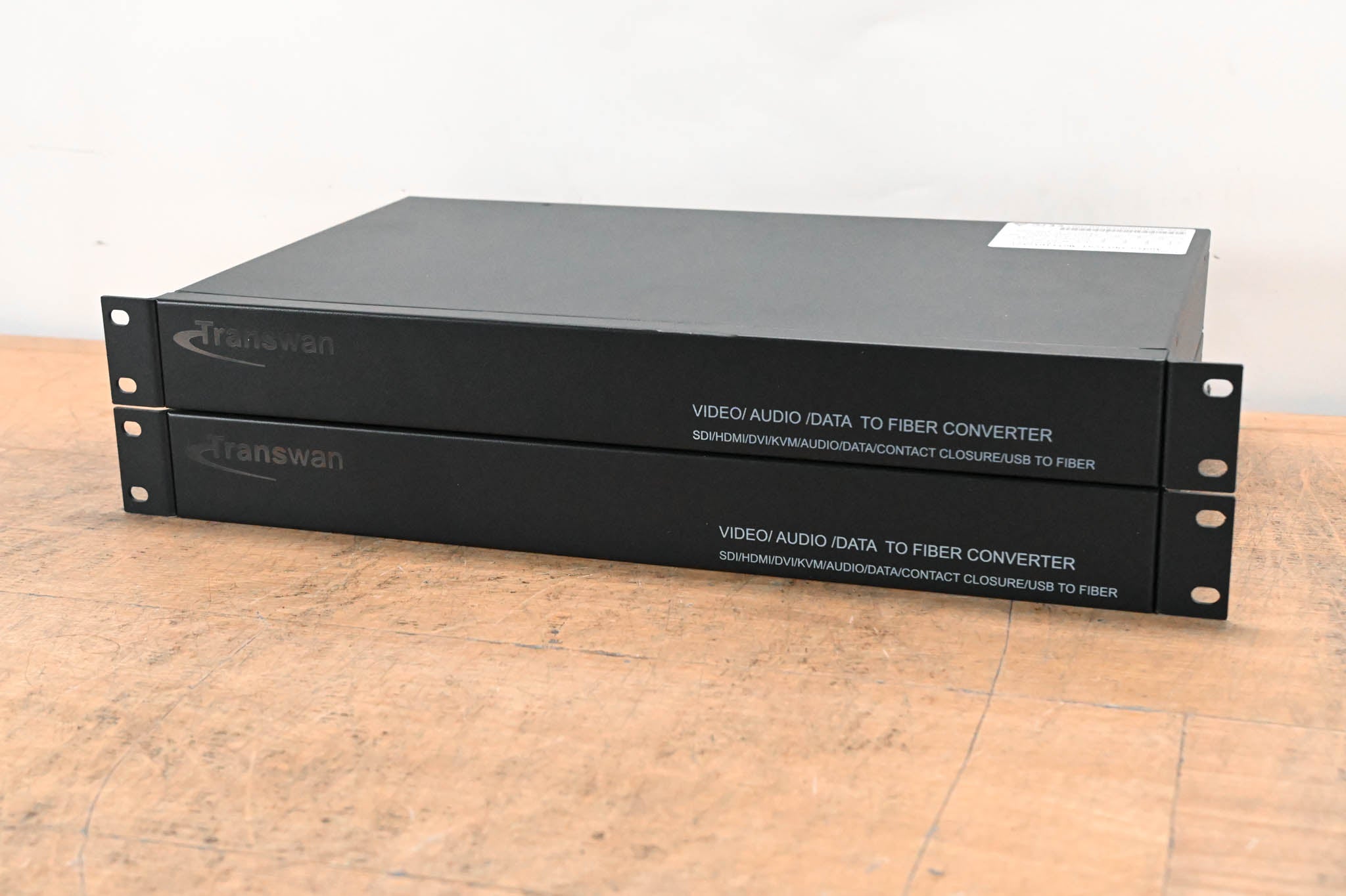 Transwan 8-CH Analog Audio Over Fiber Optical Multiplexer (TX/RX Pair)