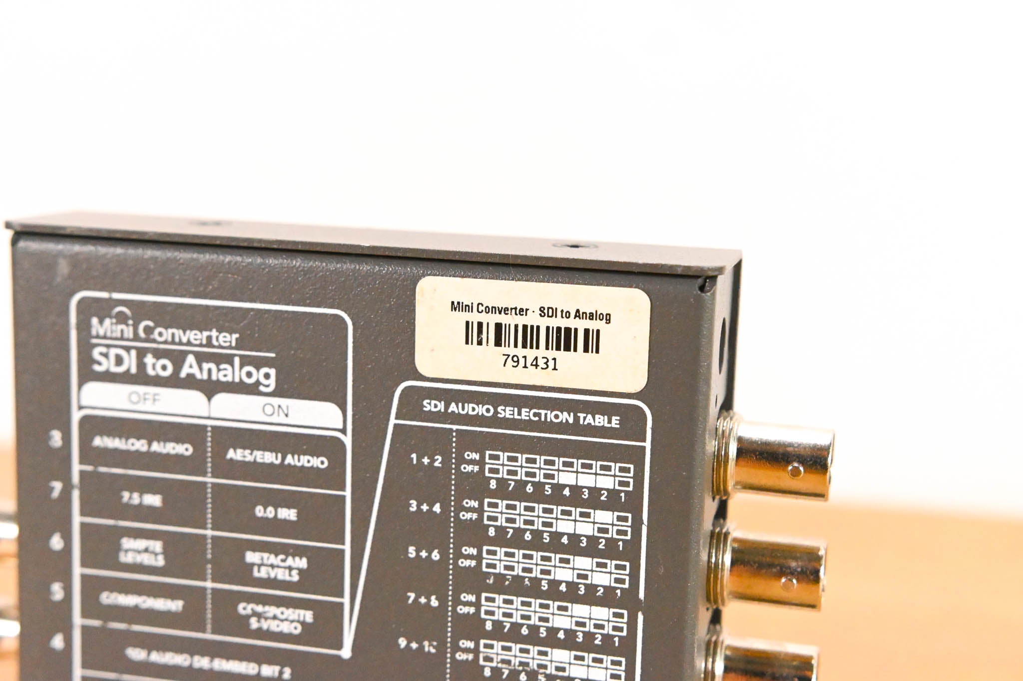 Blackmagic Design Mini Converter SDI to Analog (NO POWER SUPPLY)