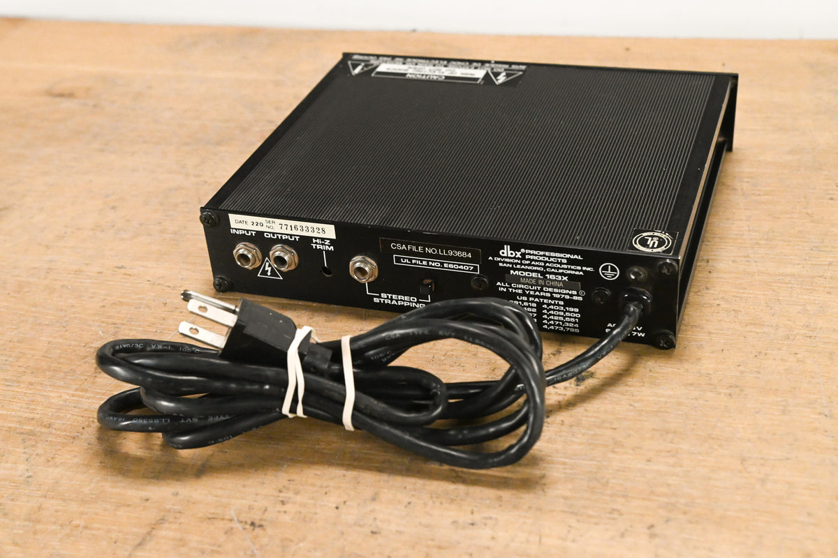 dbx 163x Single-Channel Over Easy Compressor / Limiter