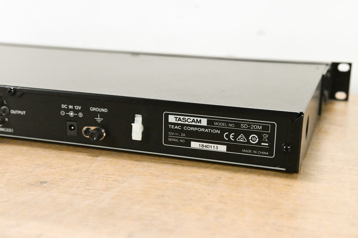TASCAM SD-20M 4-Track Solid-State Recorder (NO POWER SUPPLY)
