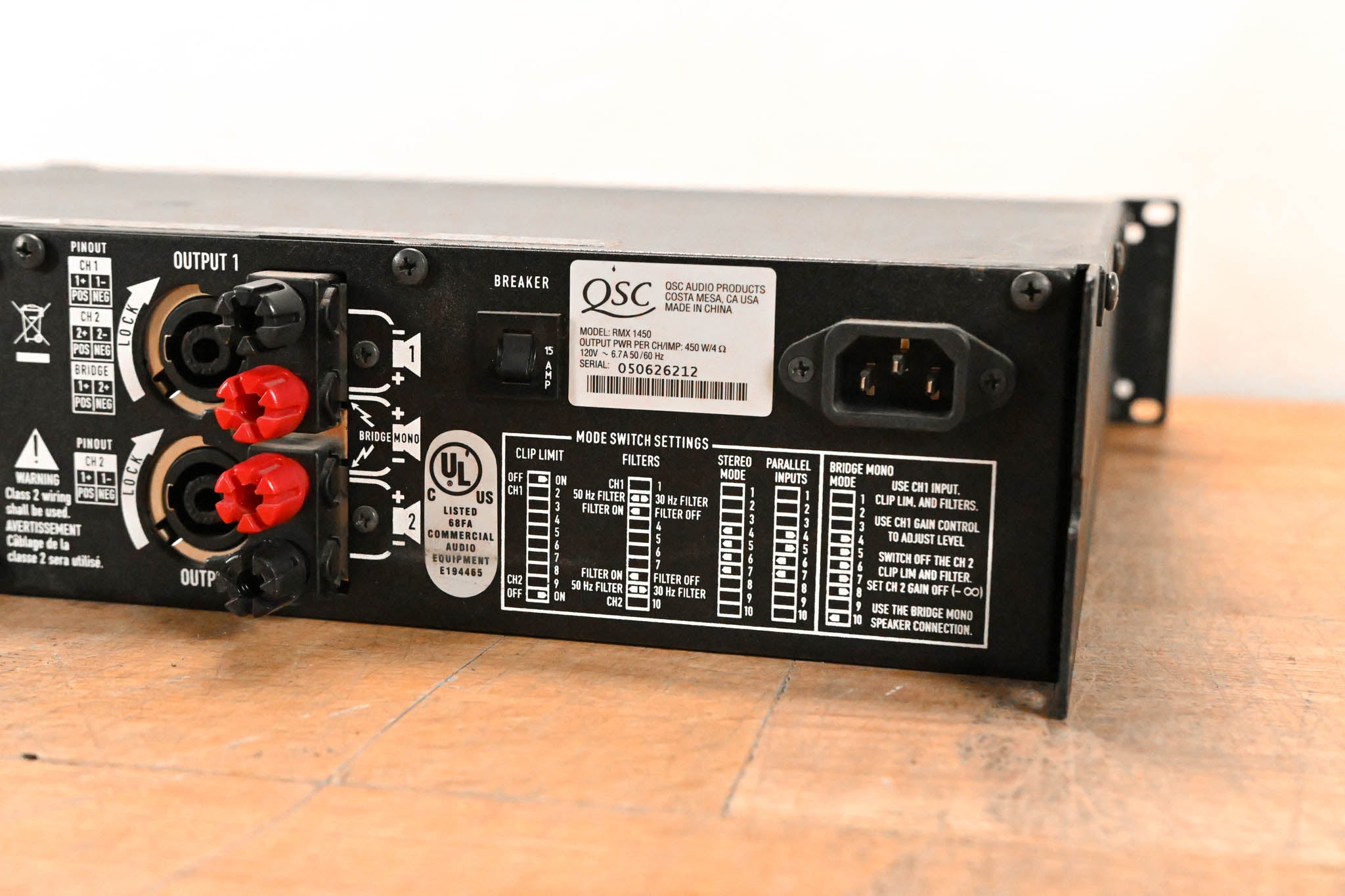 QSC RMX1450 2-Channel Power Amplifier