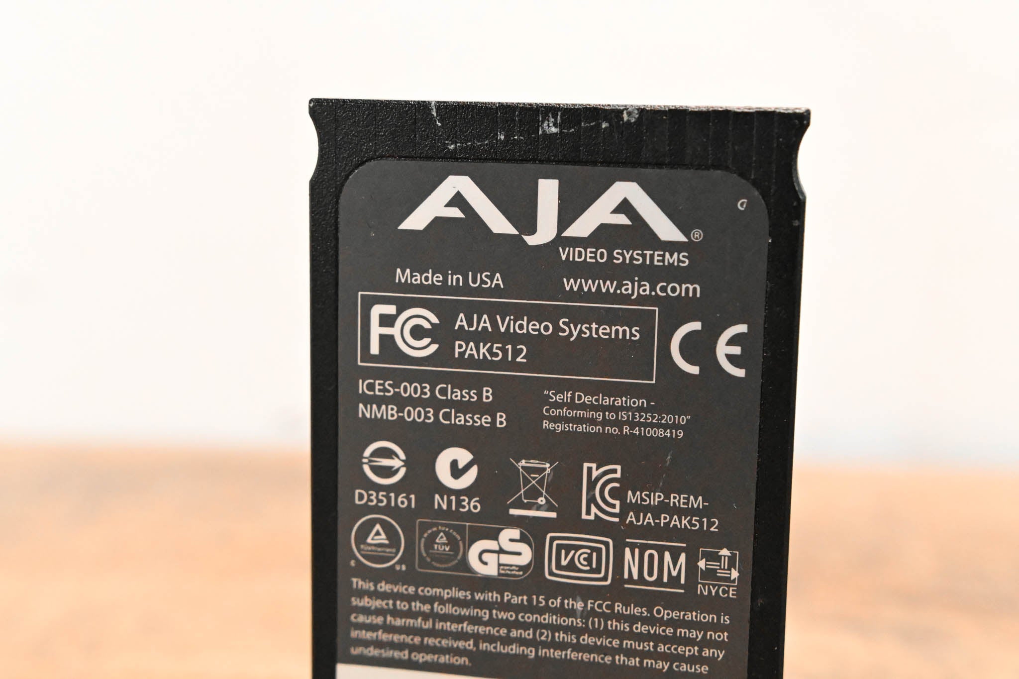 AJA PAK512 SSD Module for Ki Pro Systems
