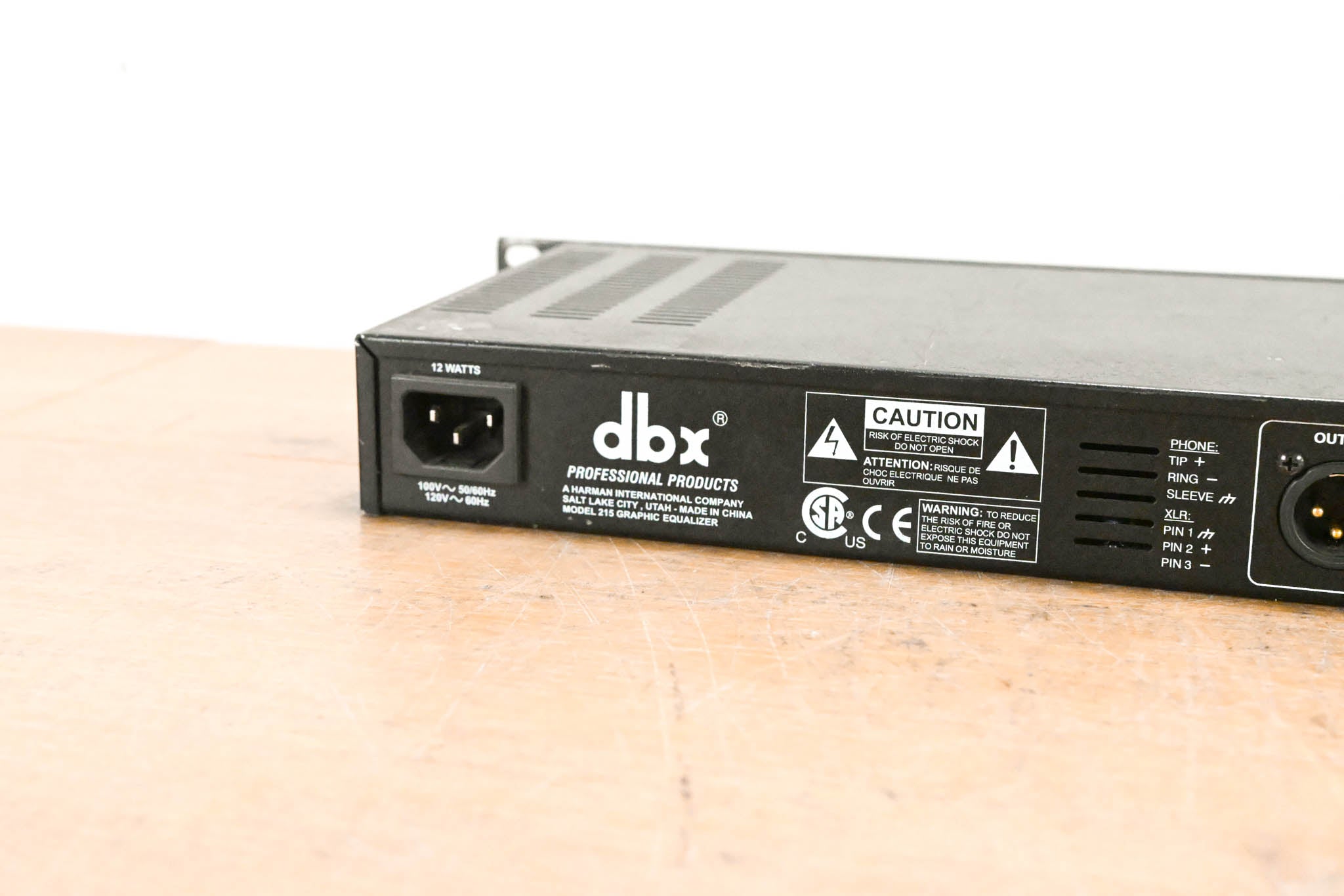 dbx 215 Dual Channel 15-Band Graphic Equalizer