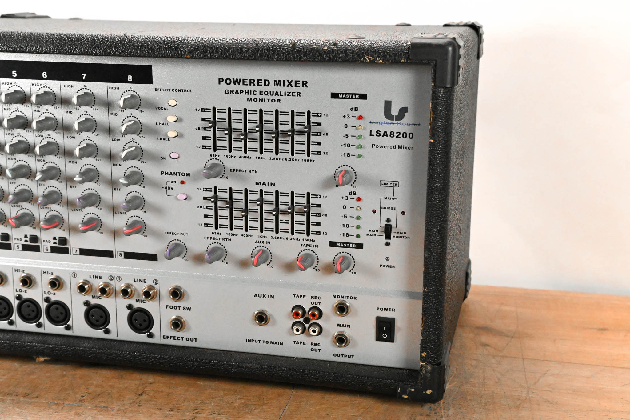 Legion Sound LSA8200 8-Channel Powered Mixer