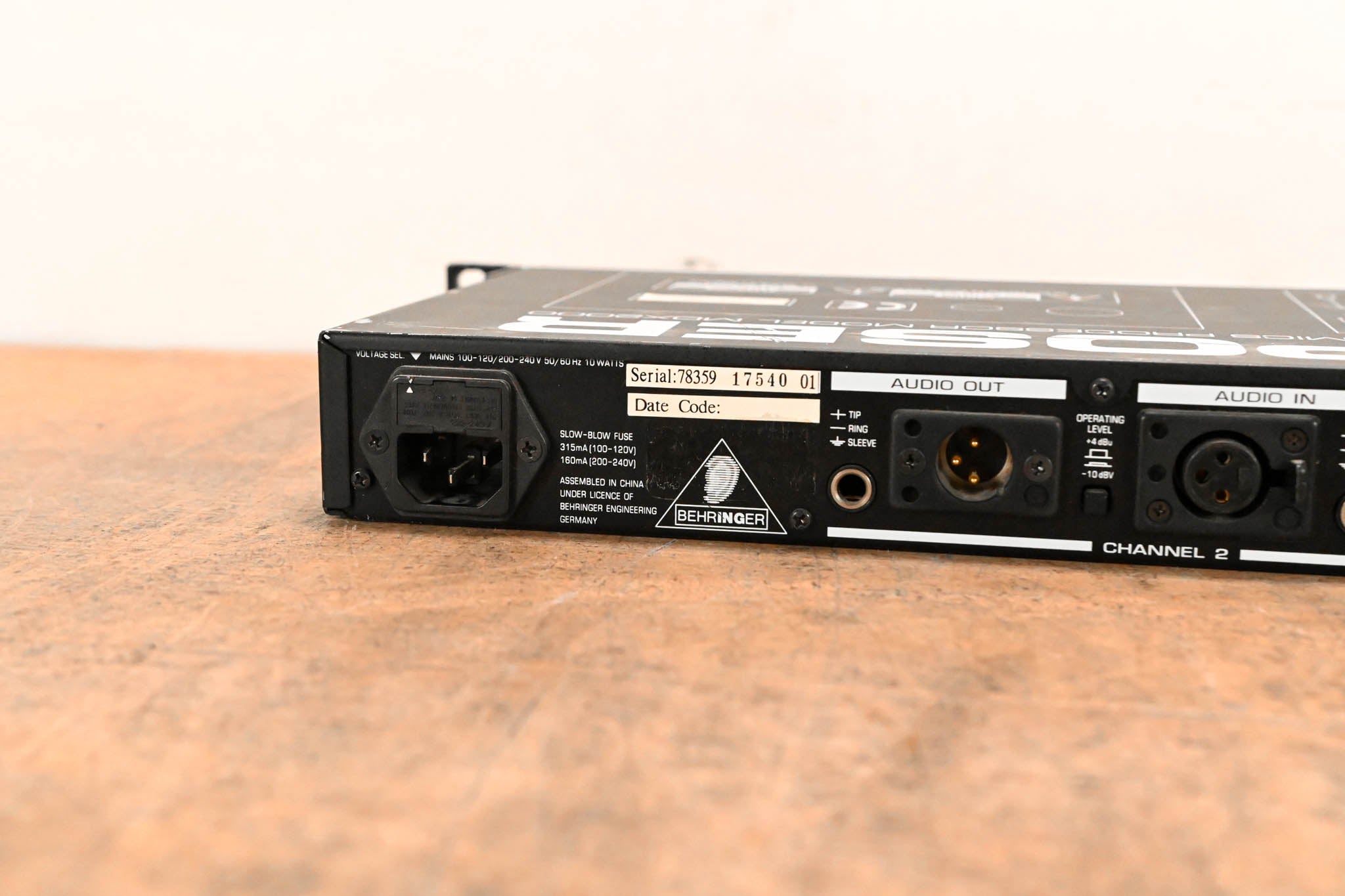Behringer MDX2000 COMPOSER Audio Interactive Dynamics Processor