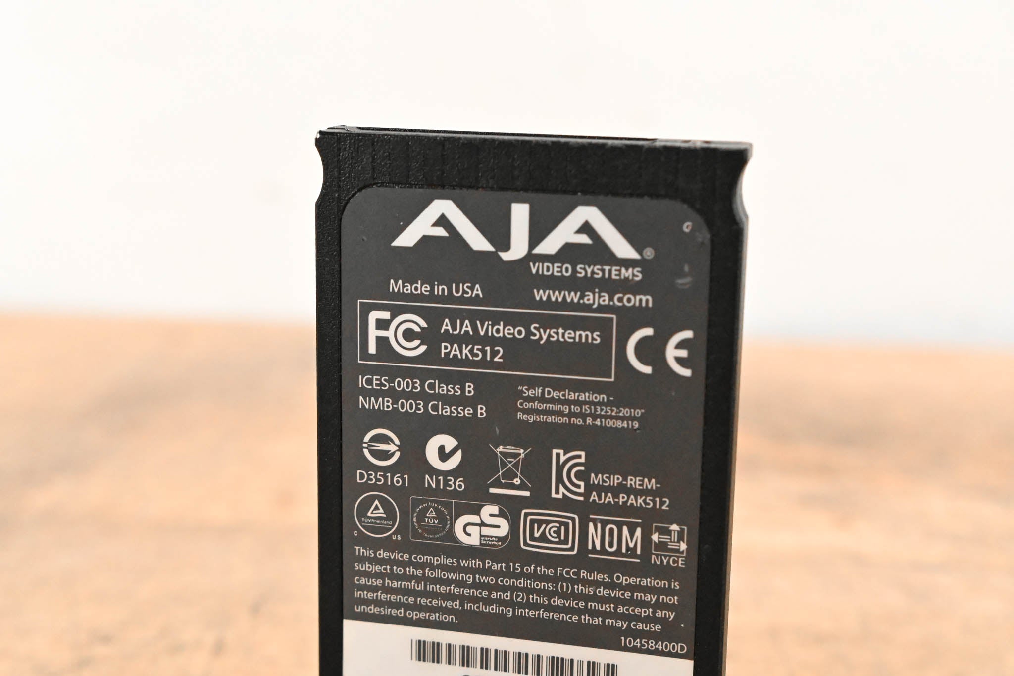 AJA PAK512 SSD Module for Ki Pro Systems