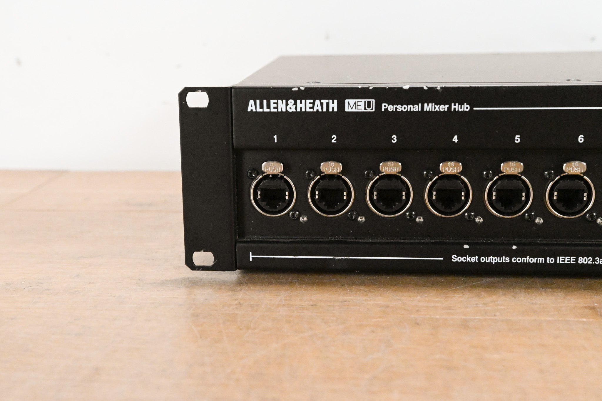 Allen & Heath ME-U 10-Port PoE Monitor Hub for ME-1 Mixers w/ Input Card