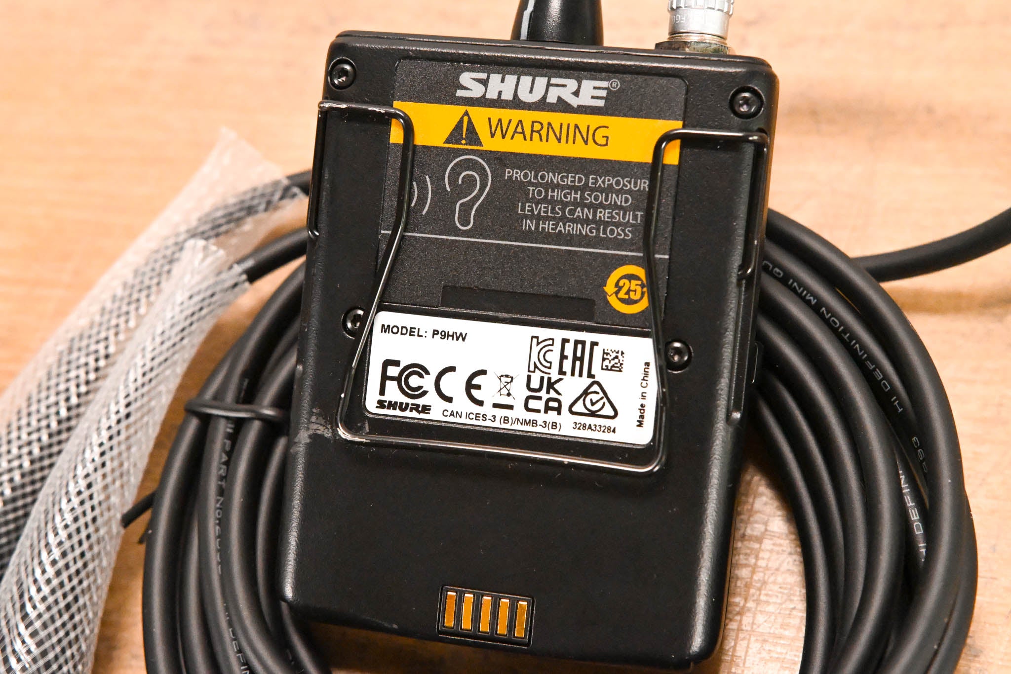 Shure P9HW Wired Bodypack Personal Monitor