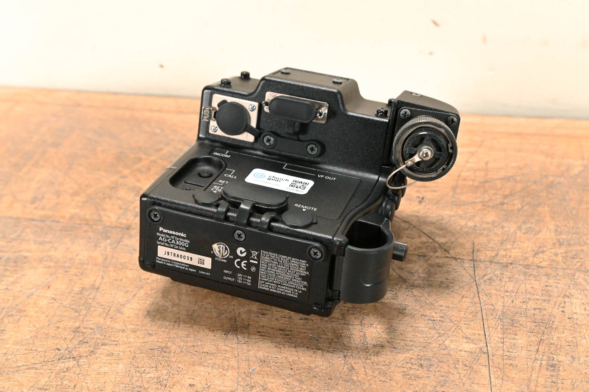 Panasonic AG-CA300G Camera Studio Adapter