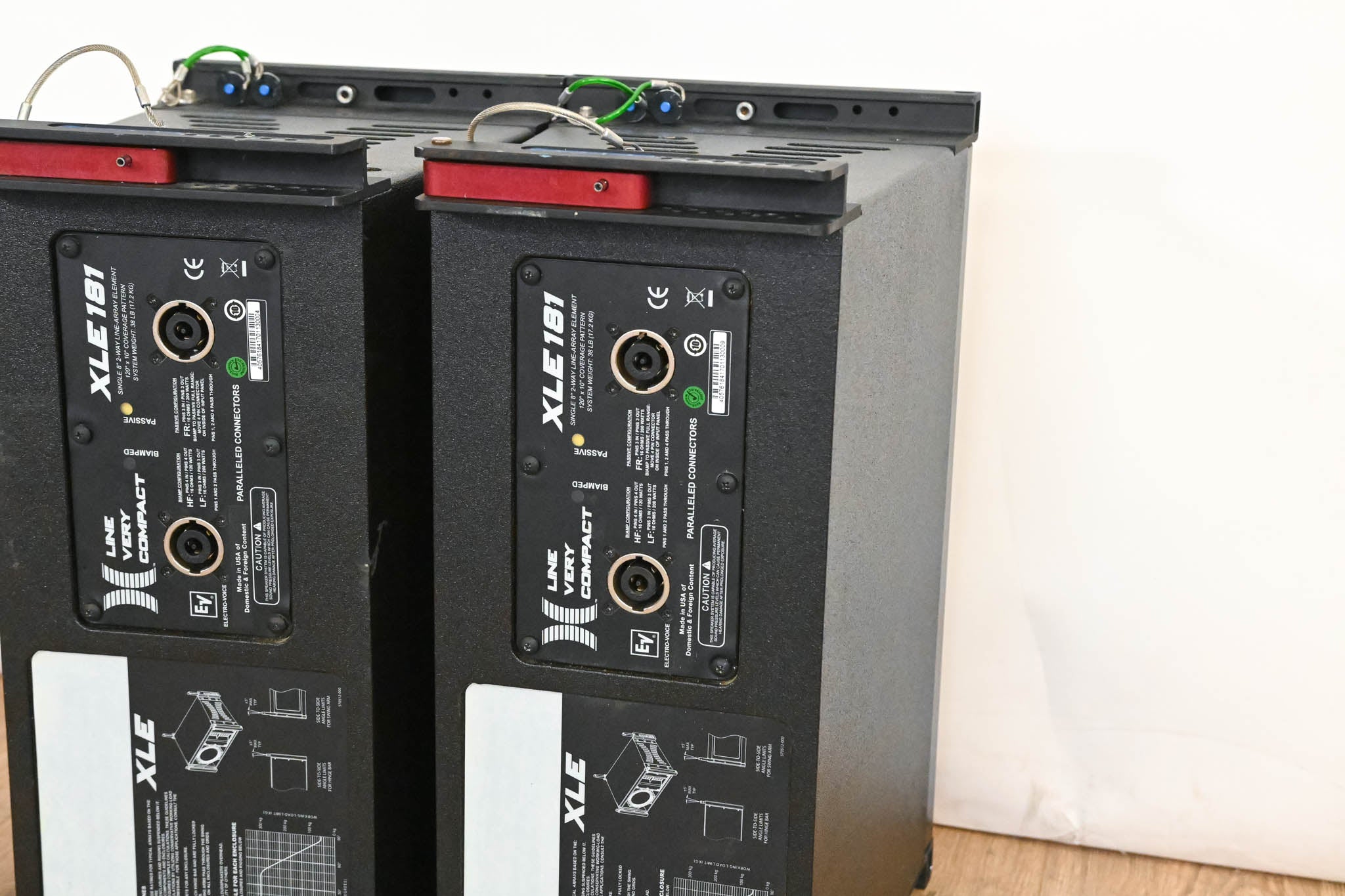 Electro-Voice (EV) XLE181 8" 2-Way Passive Line Array Speaker (PAIR)