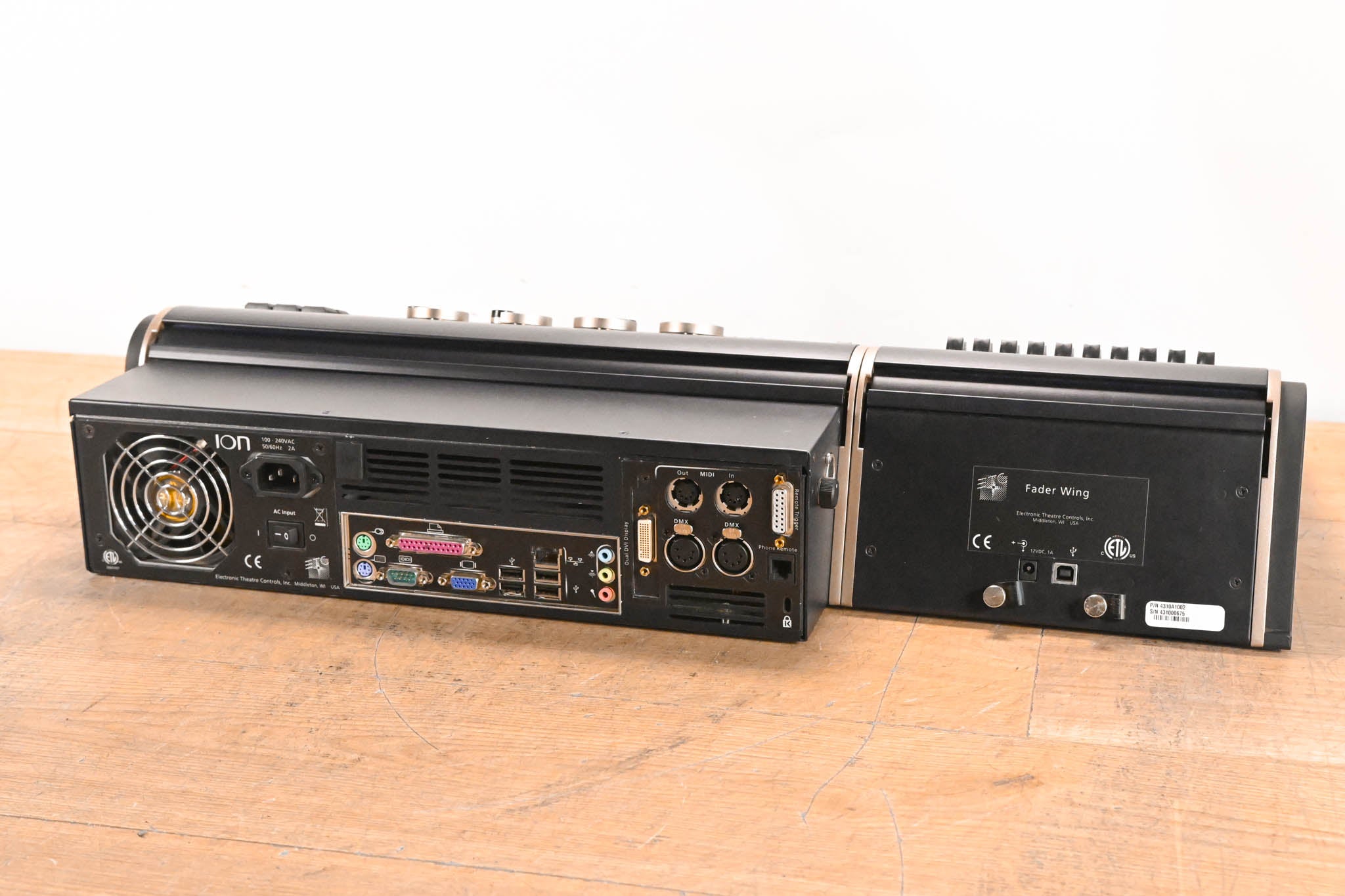 ETC ION 1000 Lighting Console with ETC 2x10 Universal Fader Wing