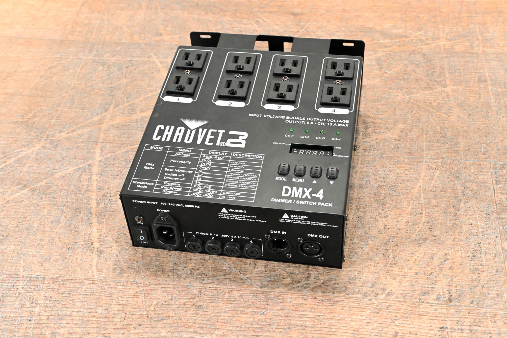 Chauvet DMX-4 4-Channel DMX Dimmer/Relay Pack