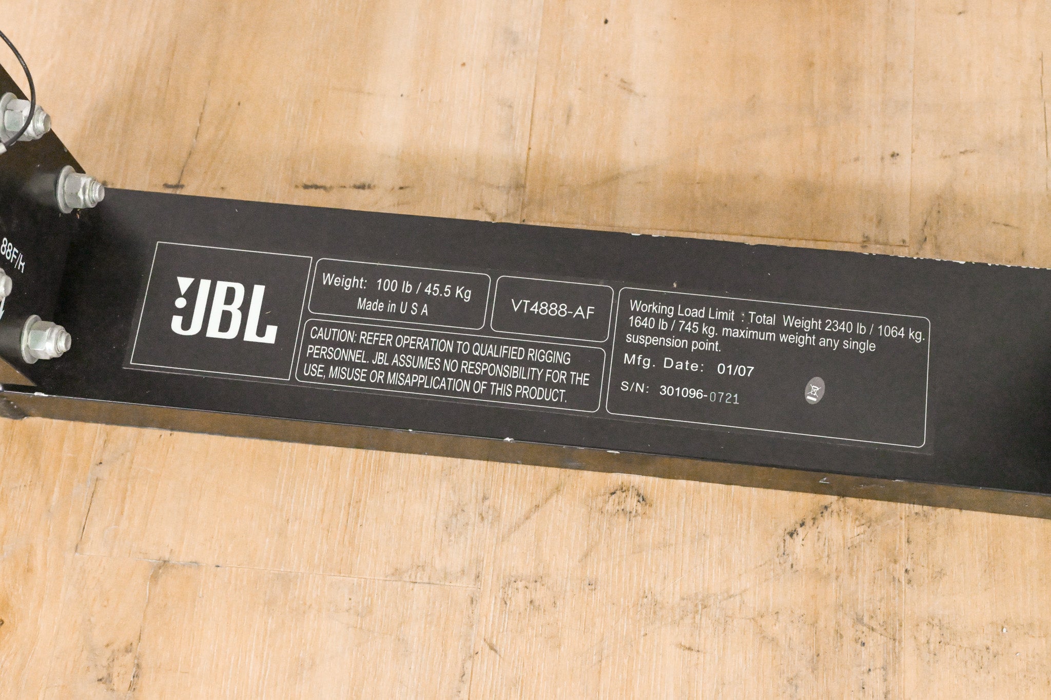 JBL VT4888-AF Array Frame for VT Systems