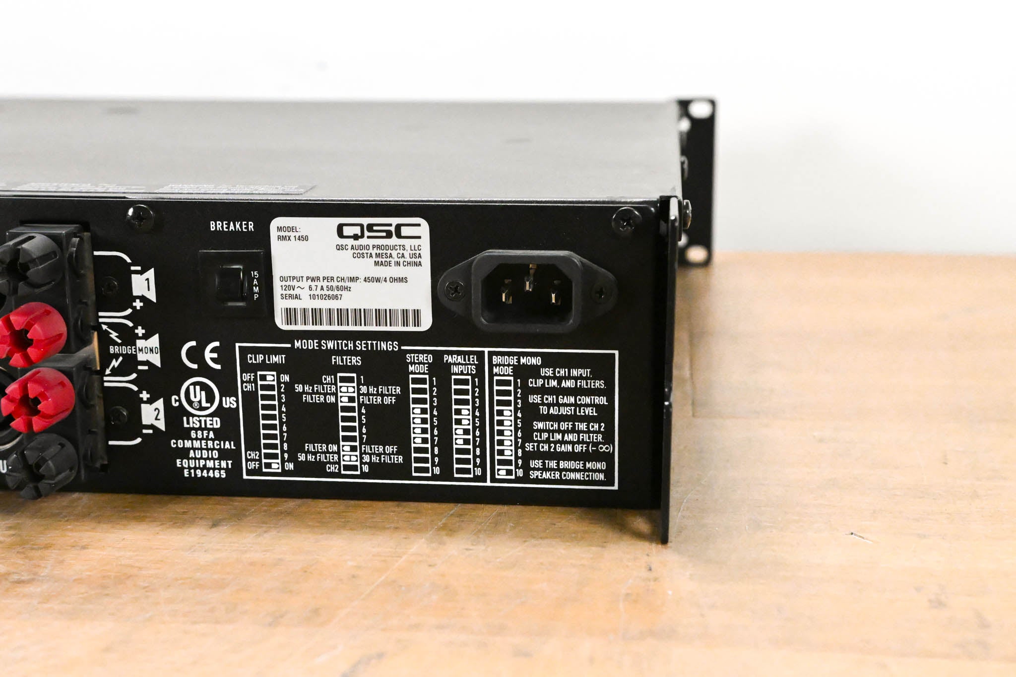 QSC RMX1450 2-Channel Power Amplifier