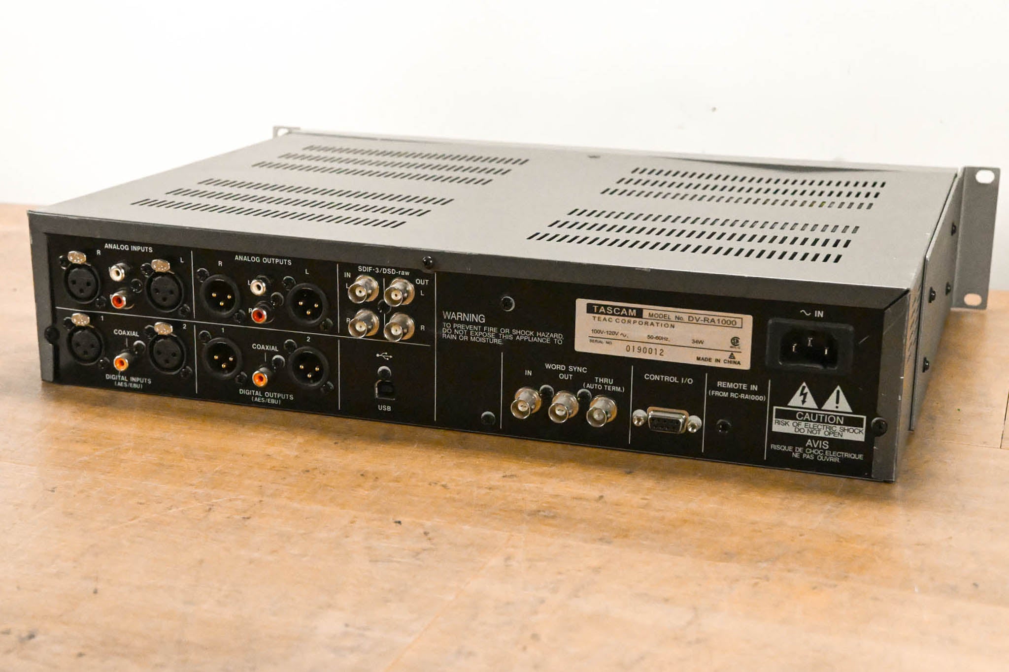 TASCAM DV-RA1000 High-Resolution DVD Master Recorder
