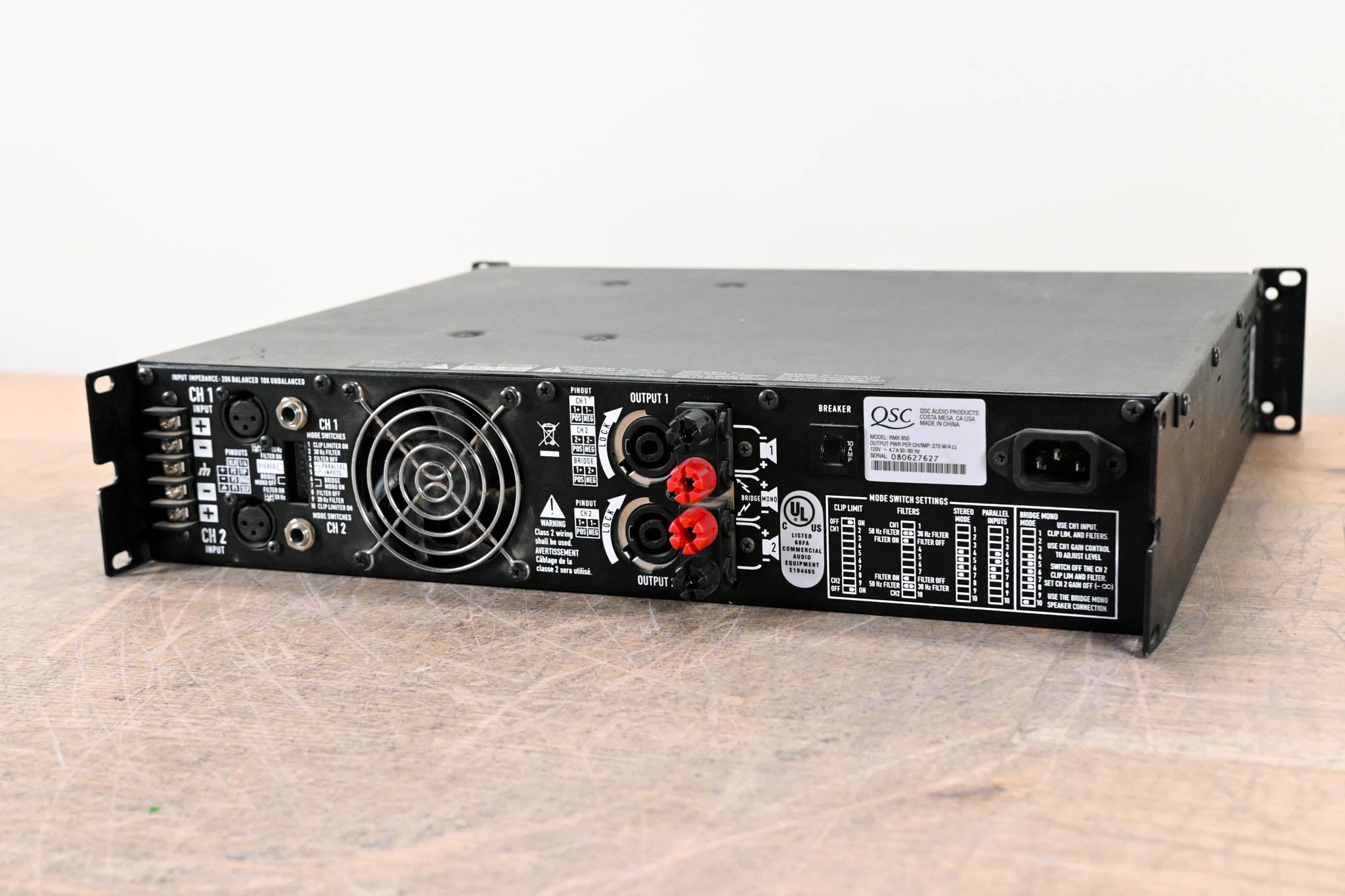 QSC RMX850 2-Channel Power Amplifier