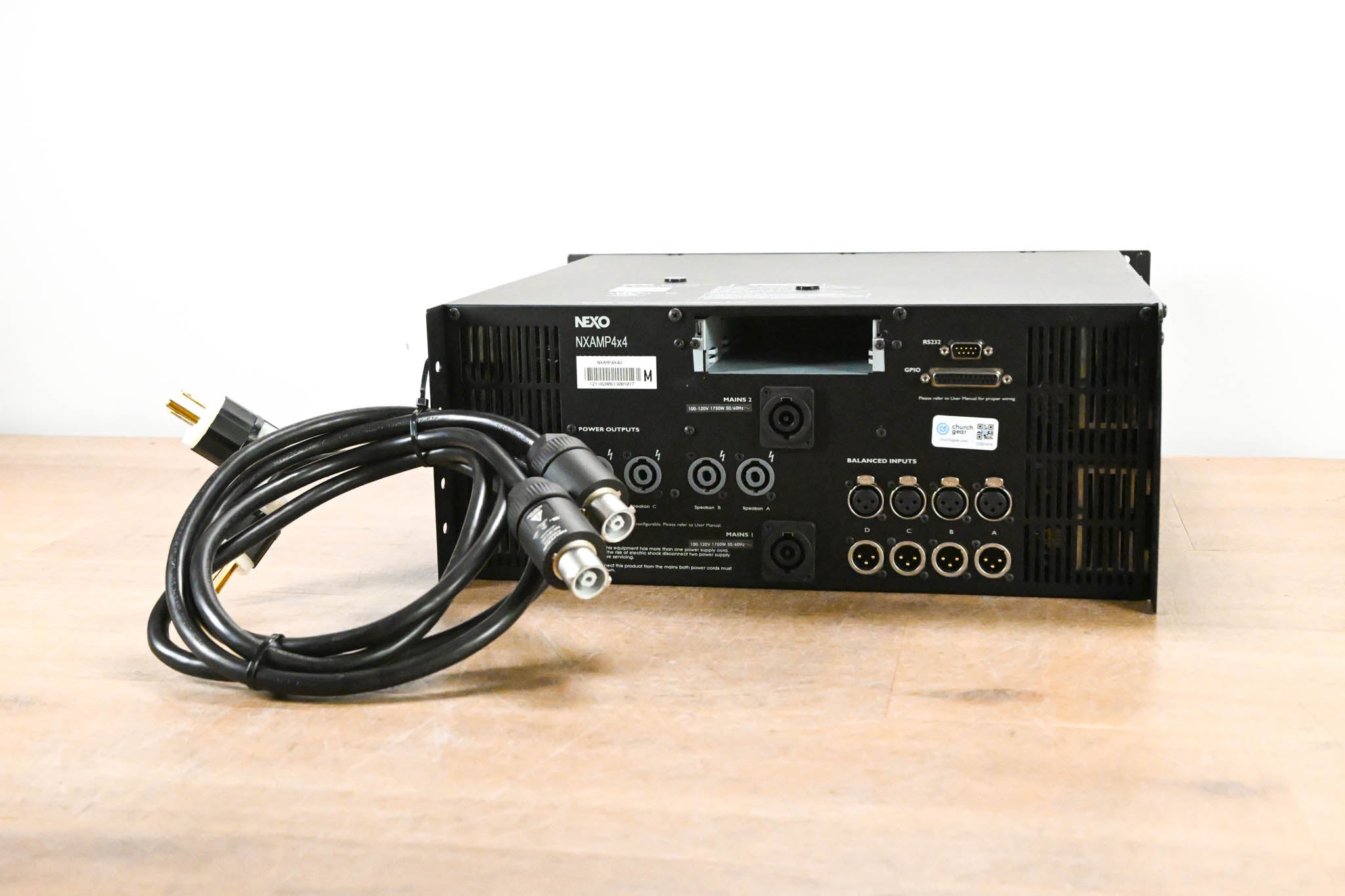 NEXO NXAMP4x4 4-Channel Power Amplifier and Loudspeaker Controller
