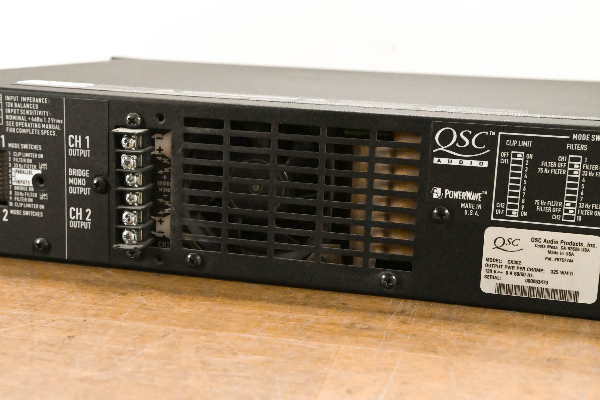 QSC CX302 2-Channel Power Amplifier