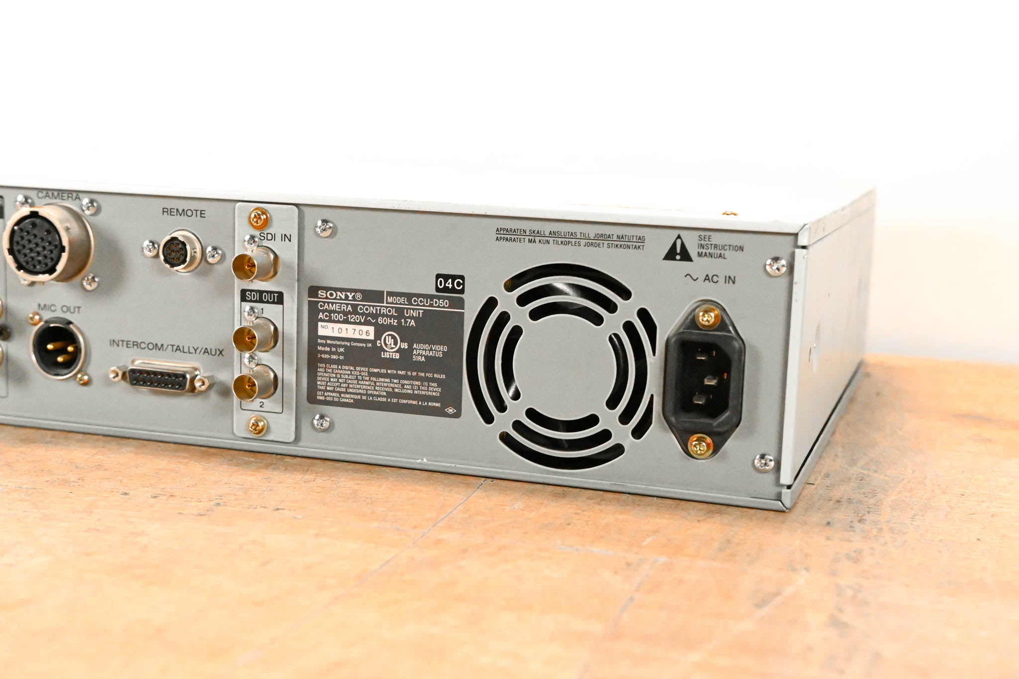 Sony CCU-D50 Camera Control Unit
