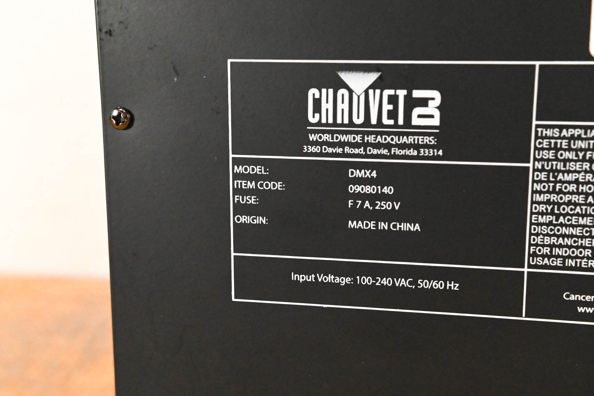 Chauvet DMX-4 4-Channel DMX Dimmer/Relay Pack