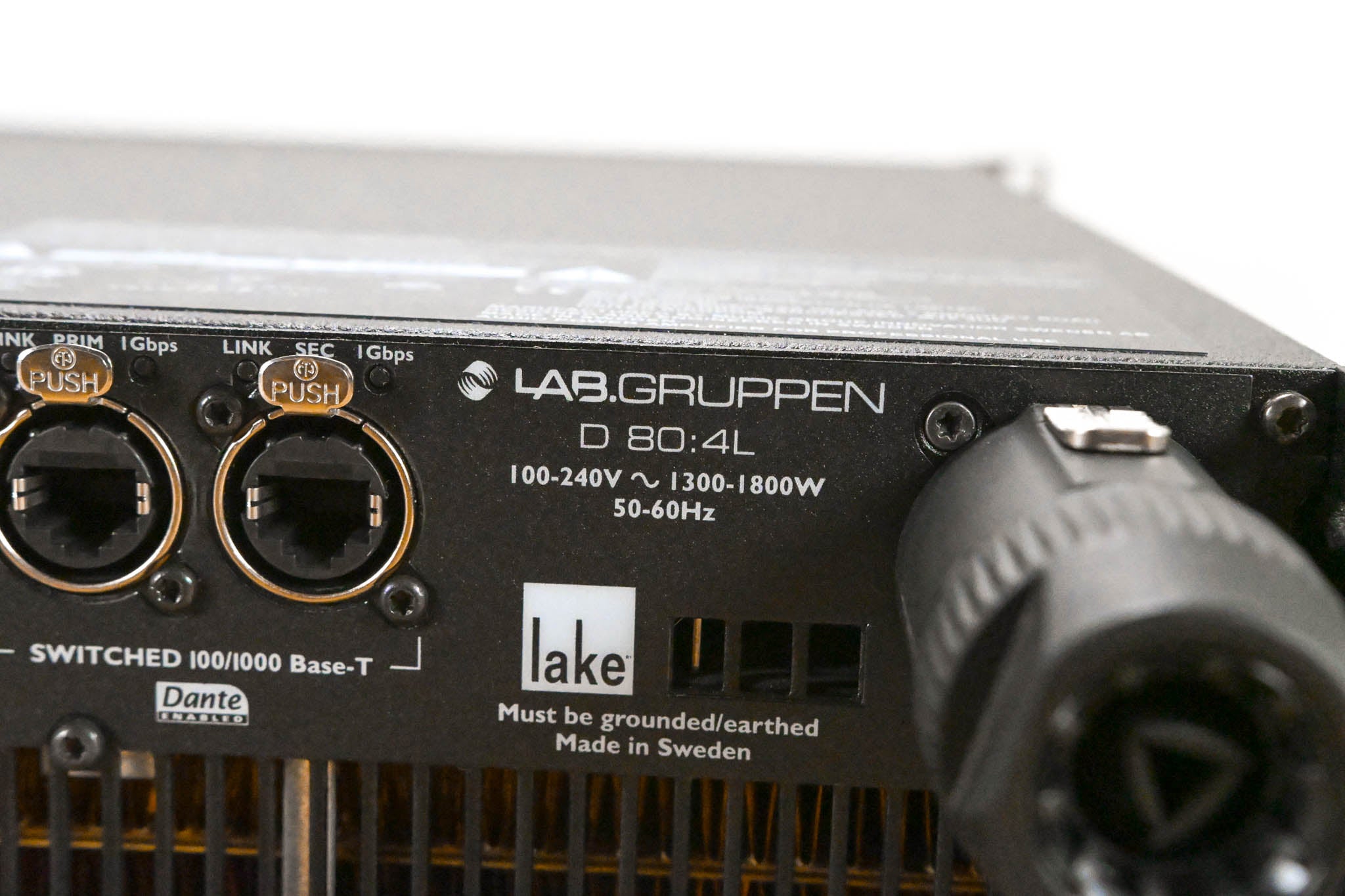 Lab Gruppen D 80:4L 8000W 4-Channel Power Amplifier w/ Lake DSP & Dante