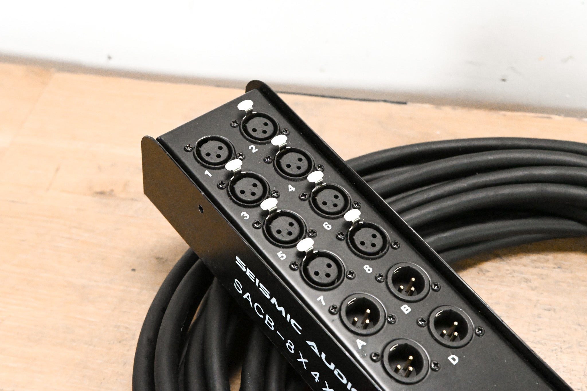 Seismic Audio SACB-8x4x50 8-Channel XLR Snake Cable w/ 4 Returns - 50'