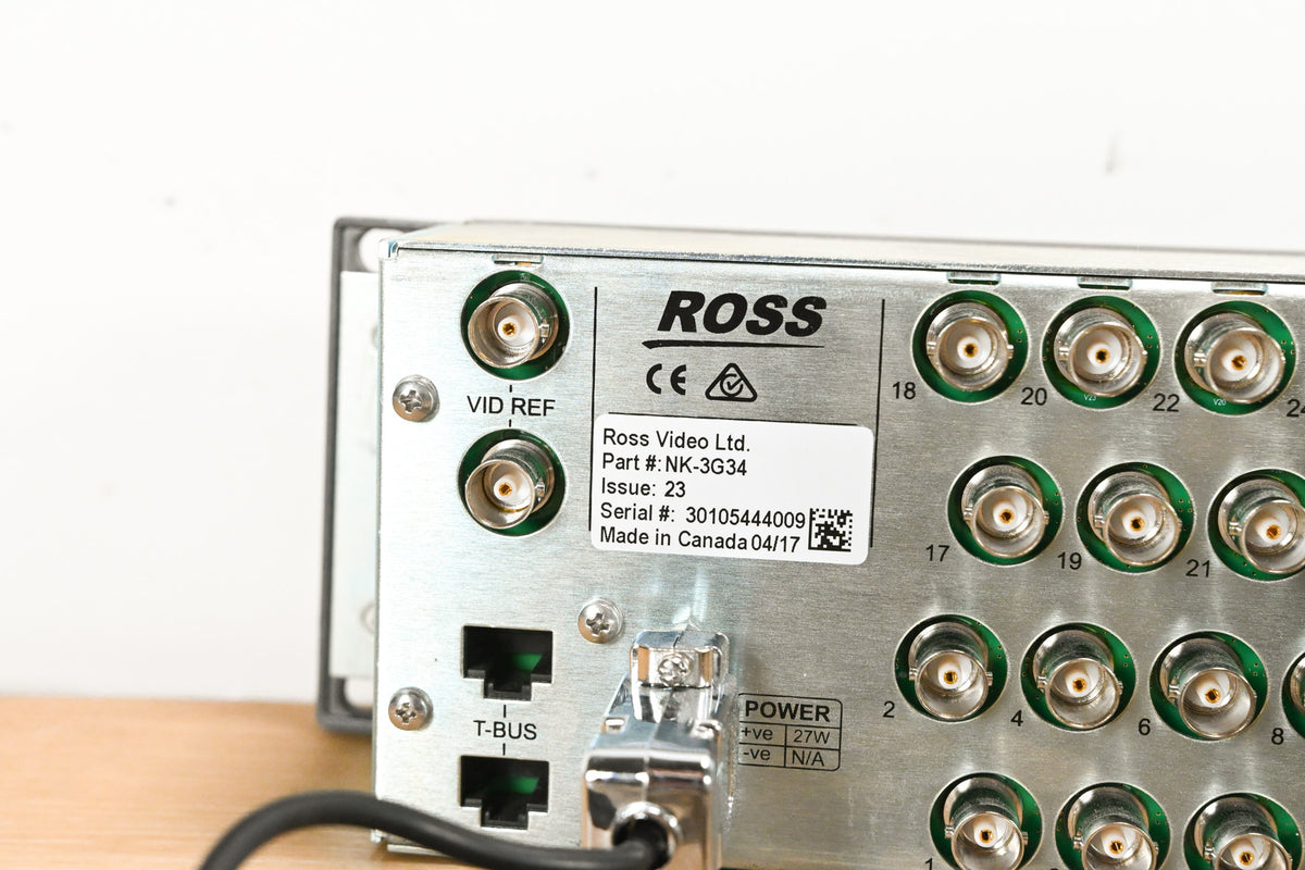 Ross NK-3G34 34 × 34 3G/HD/SD SDI Utility Router