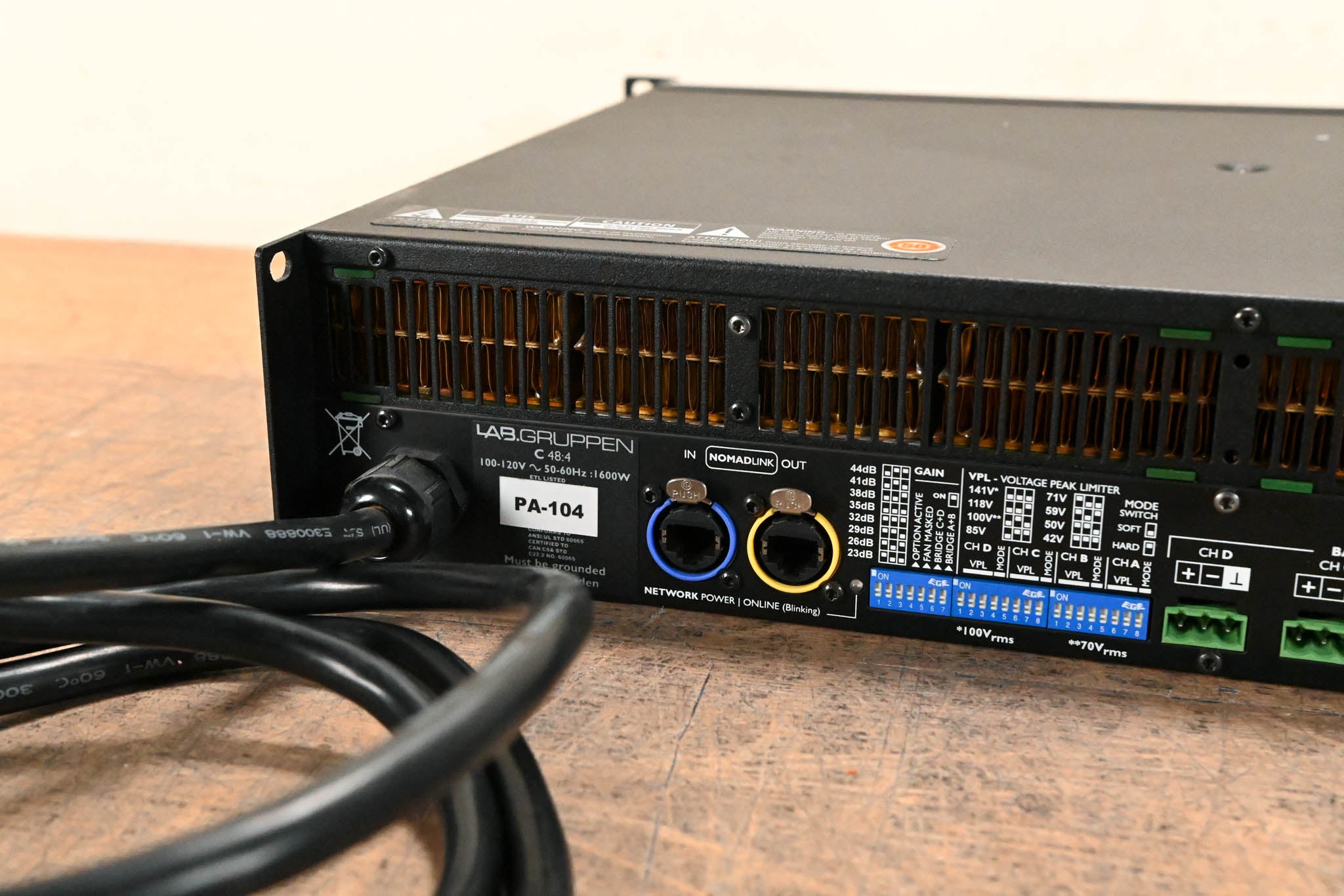 Lab Gruppen C 48:4 4800W 4-Channel Power Amplifier