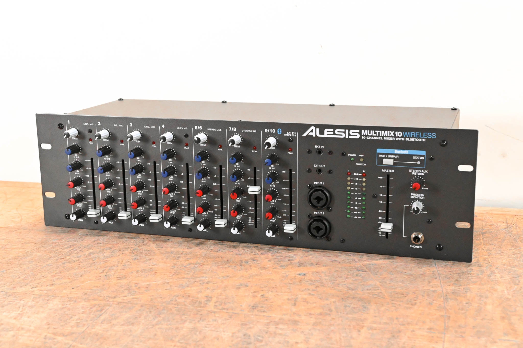 Alesis MultiMix 10 Wireless 10-CH Rackmount Mixer w/ Bluetooth Wireless
