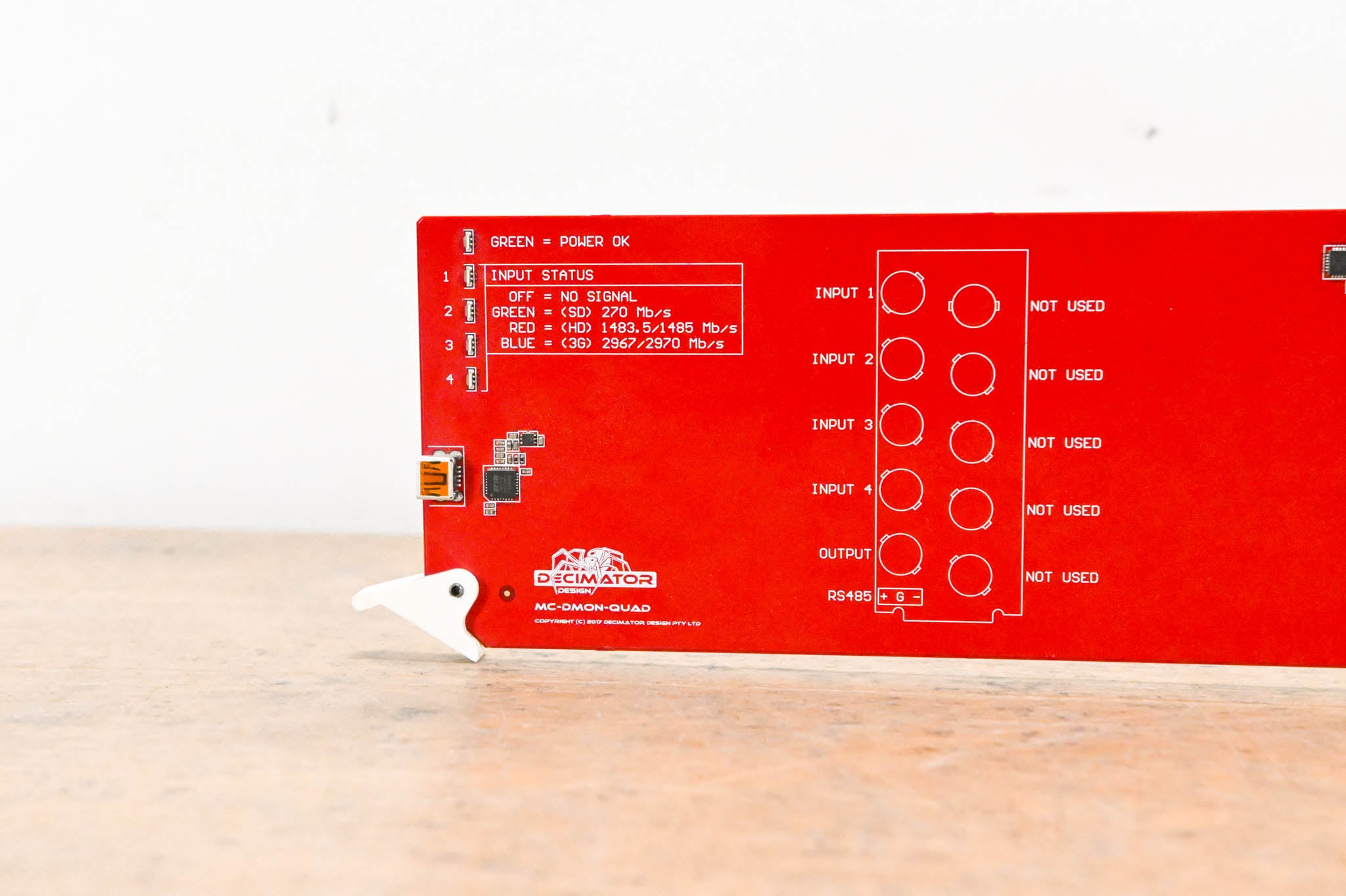 Decimator Design MC-DMON-QUAD 4-CH MultiViewer w/ DR1-10B1G Rear Module